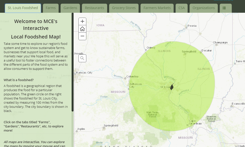 Interactive Local Foodshed Map - Missouri Coalition for the Environment