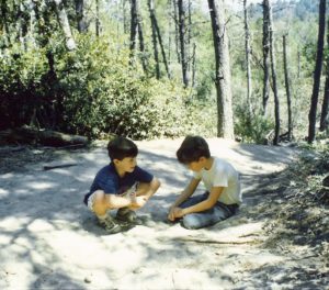 Ty and Jus - Santa Cruz Mountains, BAW, 1988