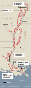 levees-Map-LowerMississippiRiver, USACE